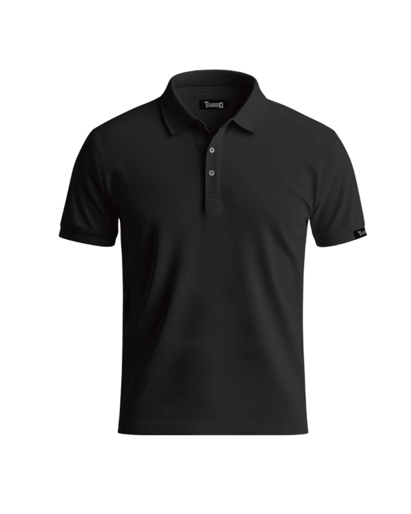 Noir Black Polo Shirt