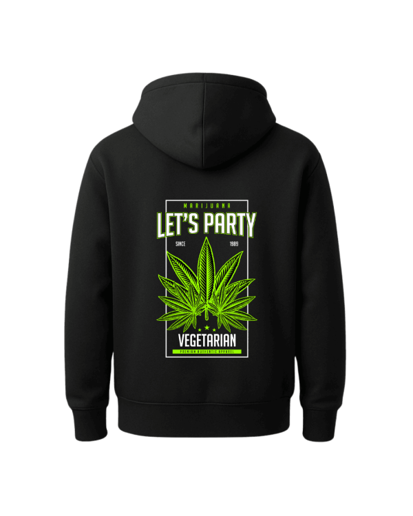 Herb Vibe Black Hoodie