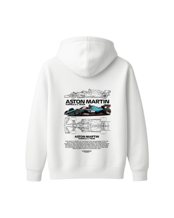 Formula 1 Aston Martin White Hoodie