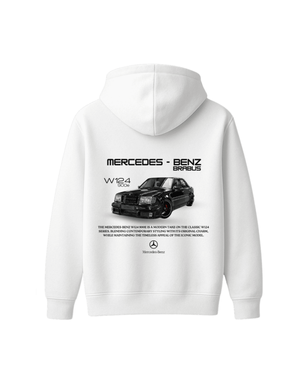 W124 Legacy White Hoodie