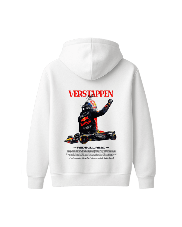 Formula 1 Max Verstappen White Hoodie