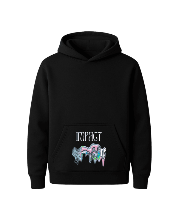 Impact Wave Black Hoodie