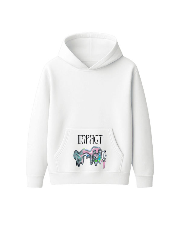 Impact Wave White Hoodie